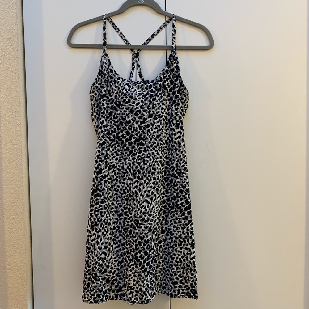 Outdoor Voices Black and White Mini Dress